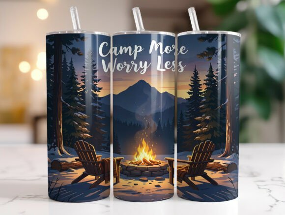 Camp More Worry Less Tumbler Wrap Design Review
