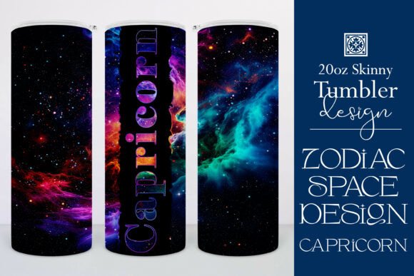 Capricorn Zodiac Space Tumbler Wrap Graphics Review