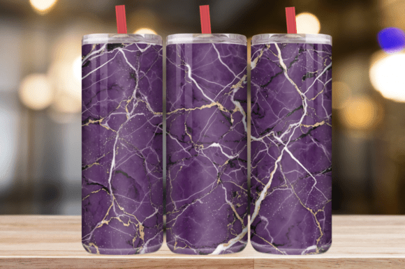Deep Purple Marble Tumbler Wrap: Graphics for Tumbler Wraps