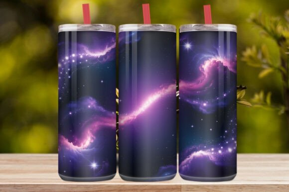 Dreamy Skies Galaxy Tumbler Wraps & Graphics