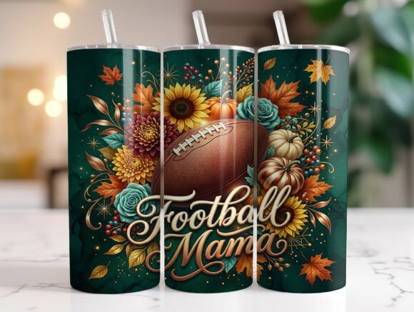 Fall Football Mama 20oz Tumbler Wrap Graphics Review