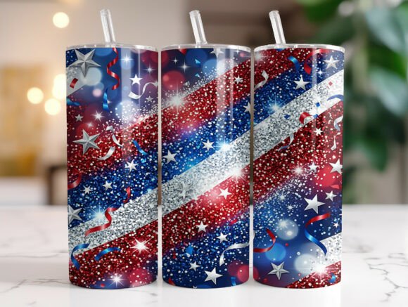 Glitter Patriotic 4th of July Tumbler: A Designer's Review