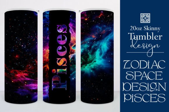 Pisces Zodiac Tumbler Wrap 1: Graphics for Tumbler Crafts