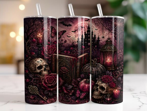 Reviewing the Gothic Skull Rose Tumbler Wrap Graphic
