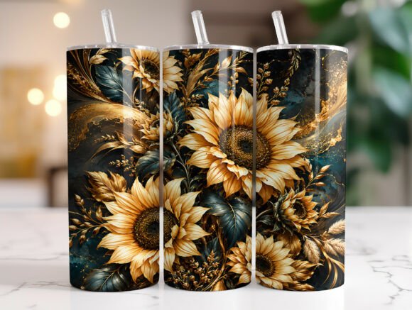 Sunflower Floral Elegance Graphics & Tumbler Wraps Review