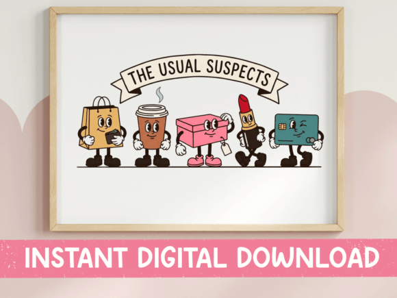 The Usual Suspects Shopping Retro SVG: A Designer's Review