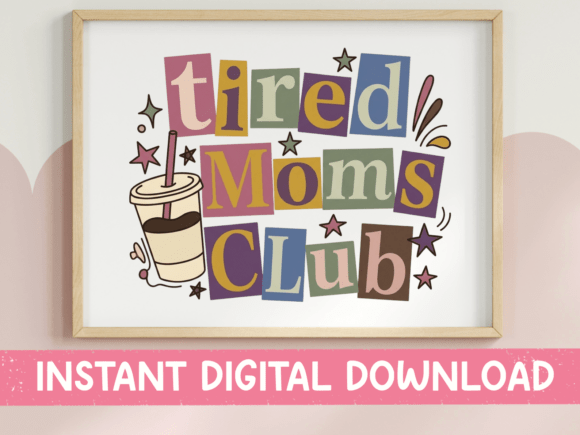 Tired Moms Club: SVG Graphics & T-Shirt Design Review