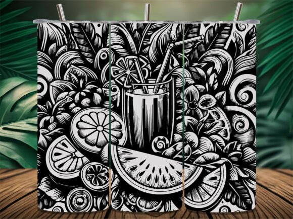 Tropical Fruit Cocktail Tumbler: Graphics & Crafts Design Review