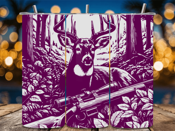 USA Flag Hunting Laser Tumbler Graphics & Wraps